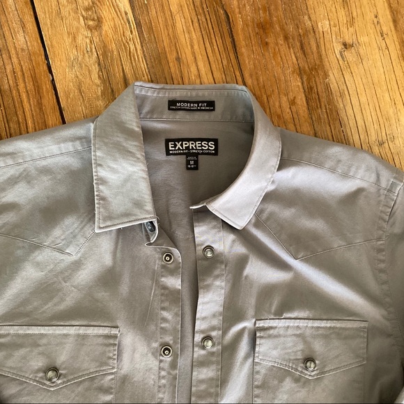 Express Casual Button Down Shirt - Picture 6 of 6